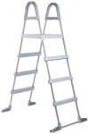  Medence létra, Azuro De Luxe, AISI304, kétágú, 3+3 fokos, 120 cm magas medencéhez, rozsdamentes acél, műanyag lépcsőfokokkal