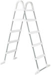  Medence létra, Azuro De Luxe, kétágú, 3+3 fokos, 130 cm magas medencéhez, horganyzott acél, műanyag lépcsőfokokkal