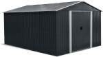 Riwall PRO PRO RMSA 12x10 fém kerti tároló 3x3, 7 m, nyeregtetős, zárható, antracit (8595123408083)