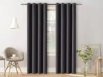  Draperie neagra OXFORD 140x250 cm Agatat: Inele metalice