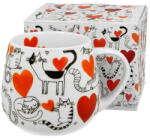  Macskavilág Szívecskék - porcelán bögre 430 ml díszdobozban (3934622)