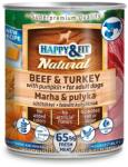 Happy&Fit Natural Dog Konzerv Marha&pulyka sütőtökkel 800g (HF22950)