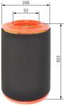 Bosch légszűrő BOSCH F 026 400 370 for FIAT, CITROËN, PEUGEOT, OPEL, … (F 026 400 370)