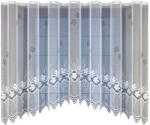  Fehér Jacquard Függöny 160x300cm íves szalaggal (222570/160)