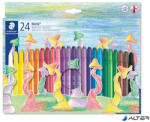 STAEDTLER Zsírkréta, kitekerhető, STAEDTLER "Noris® 221", 24 különböző szín (221 NWP24)