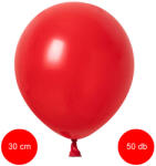 Vivalloons Lufi latex 30 cm, piros, 50 db/cs (Vivalloons)