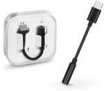 AUX Type C (male) Jack 3, 5mm (female) BOX DAC, adapter, fekete