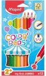Maped Creioane colorate Maped Color’Peps My First Jumbo, 12 culori/set, FSC