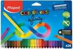 Maped Creioane colorate Maped Color’Peps Infinity, 24 culori/set