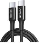 UGREEN CABLU alimentare si date Ugreen, "L502", Fast Charging Data Cable pt. smartphone, USB Type-C la USB Type-C 100W, 2m, braided, negru "65250" (timbru verde 0.08 lei)