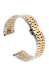 Nagata Curea de ceas din metal, 18 mm x 18 cm, argintiu/auriu - ellegant