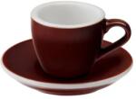 LOVERAMICS Egg - Espresso 80 ml Cup and Saucer - Brown