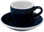 LOVERAMICS Egg - Espresso 80 ml Cup and Saucer - Denim