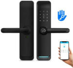 LILIWISE Yala inteligenta ideal Booking, Airbnb, deschidere cu amprenta, cod, card, telefon, Wi-Fi, Bluetooth max lux negru (UPG-H35BN)