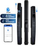 DOORPLUS Yala smart termopan cu recunoastere faciala, control prin aplicatia TTLock si WiFi de la distanta (vertical)