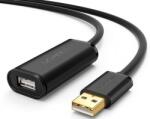 UGREEN Cablu pentru transfer de date UGREEN US121, USB tata - USB mama, activ, 5m, Negru (10319)