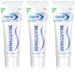 Sensodyne Rapid Whitening pasta de dinti pentru albire pentru dinti sensibili 3x75 ml