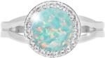 JSB Bijoux Opál Swarovski kristály kövekkel Pastel Mint Green 92700025mint (Ag925/1000, 2, 3 g)