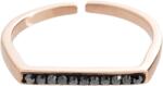 JSB Bijoux egyenes, Swarovski kristálykövekkel rózsaarany Hematite 92700531rg-hem (Ag925/1000, 1)