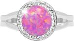 JSB Bijoux Opál Swarovski kristály kövekkel Light Fuchsia 92700025l-fu (Ag925/1000, 2, 3 g)