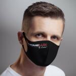 Leziter Homelux fekete mosható divatmaszk (LHM)