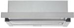 CROWN Абсорбатор Crown CT6040IX, за вграждане, телескопичен, енергиен клас B, 65W, въздухопоток 353 m3/h, 1 мотор, 2 степени на мощност, 2 алуминиеви филтъра, инокс (CT6040IX)