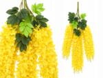  Mesterséges Wisteria Glicin Sárga 110CM Virágok Esküvő Keresztelő Dekoráció Boho (Xl13021)