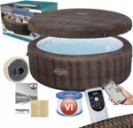  Spa hidromasszázs medence Lay-Z Bali Brown 7 személyes Bestway Wifi Pilot Lux (Basen DUŻY z hydromasażem SPA DUŻE 7 OSÓB)