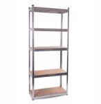 AGA Fém garázstároló állvány 5 polccal 172x75x30 cm 375kg pincébe (K15208)