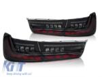 KITT Dupla kipufogós diffúzor, fényes fekete, Sport M-Tech 550i dizájn kipufogóvégekkel, BMW F10 F11 2011-2017 (CORDBMF10M5B)