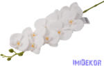  Orchidea ág gumírozott eres selyem 90cm - Fehér