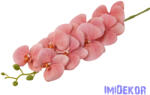  Orchidea ág gumírozott eres selyem 90cm - Sötét Púder
