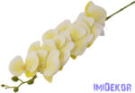  Orchidea ág gumírozott eres selyem 90cm - Zöldes