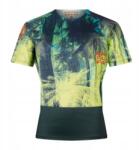 Endura Tropical Tee Ltd női kerékpáros mez zöld-sárga pálmafák M (E6237GG)