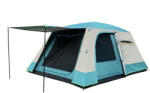 HUPA Planet Cort De Camping Cățărare Cu Dublu Material 4 Anotimpuri Pentru 7 Persoane Impermeabilă 3000mm 440x300x190cm 51-2020-75 (51-2020-75) Cort