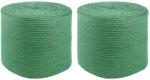 vidaXL Franghie din Jute 2 pcs Verde 100% jute Tossa GartenMobel Dekor (42011744)
