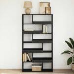 vidaXL raft de carti Stejar negru 100 x 33 x 156, 5 cm Lemn compozit GartenMobel Dekor (3446641) Biblioteca