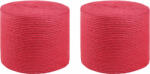 vidaXL Franghie din Jute 2 pcs Rosu 100% jute Tossa GartenMobel Dekor (42011695)