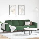 vidaXL Canapea Verde închis 250 x 77 x 76 cm Tesatura din corduroy GartenMobel Dekor (3335105) Canapea