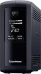CyberPower UPS с AVR , Line-Interactive, LCD display, 700VA/390W, 4x Schuko, Runtime at 90W ( min ): 33, Surge and Spike protection (VP700ELCD)