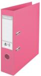 Esselte Biblioraft A4, plastifiat PP/PP, margine metalica, 75 mm, ESSELTE No. 1 Power - roz roz A4 Biblioraft plastifiat 75 mm (ES-231037)