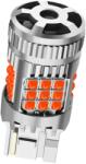 AutoREY Bec LED T20 / W21W / 7440 Pozitie sau Frana cu un Filament, 30W, 2800LM, Culoare Rosu, 36 SMD 3030, Ventilator Integrat, Canbus Integrat, fara eroare de bec ars, pentru Stop 12V AutoREY® Premium (AI13