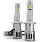 AutoREY Set 2 becuri LED H3, 55W, Canbus PRO AutoREY® lumina alb-rece, 25.000 Lumeni, Ventilator inclus (AR-44)