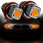AutoREY Set 2 Becuri LED Marker pentru Angel Eyes BMW 160W E83 E87 E60 E61 E53 E63 E64 E65 E66 - Lumina Portocalie 3000K Canbus, fara eroare de bec ars (AR-61)