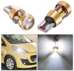 AutoREY Set 2 Becuri LED cu lupa T10 w5w Canbus pentru Pozitii , Plafoniera Lumina Alba (AR-68)