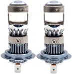 AutoREY Set 2 Becuri H7 LED cu Lupa, SUPER CSP, Putere 150W si 27.000 Lumeni, Ventilator Integrat, Cu cipuri CSP 7035, 6000K Alb Rece, fara eroare de bec ars AutoREY® PRO (AR-11)