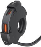 Autorey Incarcator USB pentru Motocicleta SLIM, TYPE-C PD QC3.0, Fast Charging 12/24V, Rezistent la Apa, Dual Port USB-A si USB-C, cu Suport Ghidon pentru Motocicleta, ATV si Scuter AutoREY® (AI13-63)