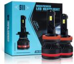 Autorey Set 2 LED-uri Auto H7 AutoREY® Premium, 55w/bec , 20000 Lumeni, 6500K, AUTO, 12-24 Volti, CSP, Canbus, fara eroare de bec ars, Miez Cupru, Radiator Aluminiu (AR-13)