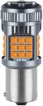 Autorey Bec LED Semnal P21W / BA15S / 1156, DRL Lumini de Zi, 30W, 2800LM, Culoare Portocaliu, 36 SMD 3030, Ventilator Integrat, Canbus Integrat, fara eroare de bec ars, 12V AutoREY® Premium (AI13-07)