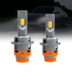 Autorey Set 2 Becuri LED D2S Auto 70W 6500K 24000LM Plug & Play, Design 1: 1 Xenon, IP68, Cu Ventilator Silentios, Conversie hid-LED, Compatibile Universal, Lumina Alb Rece (AR-48)